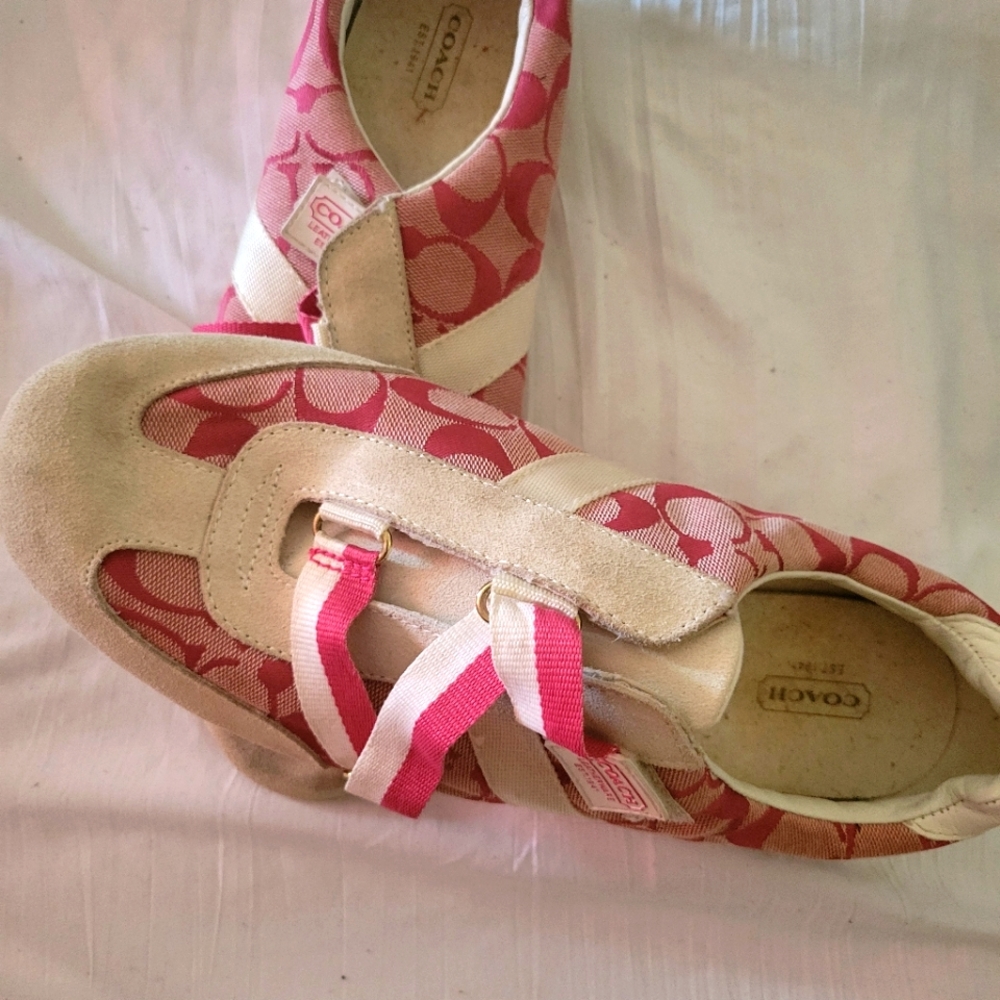 Coach Pink  Sneakers Size 11M